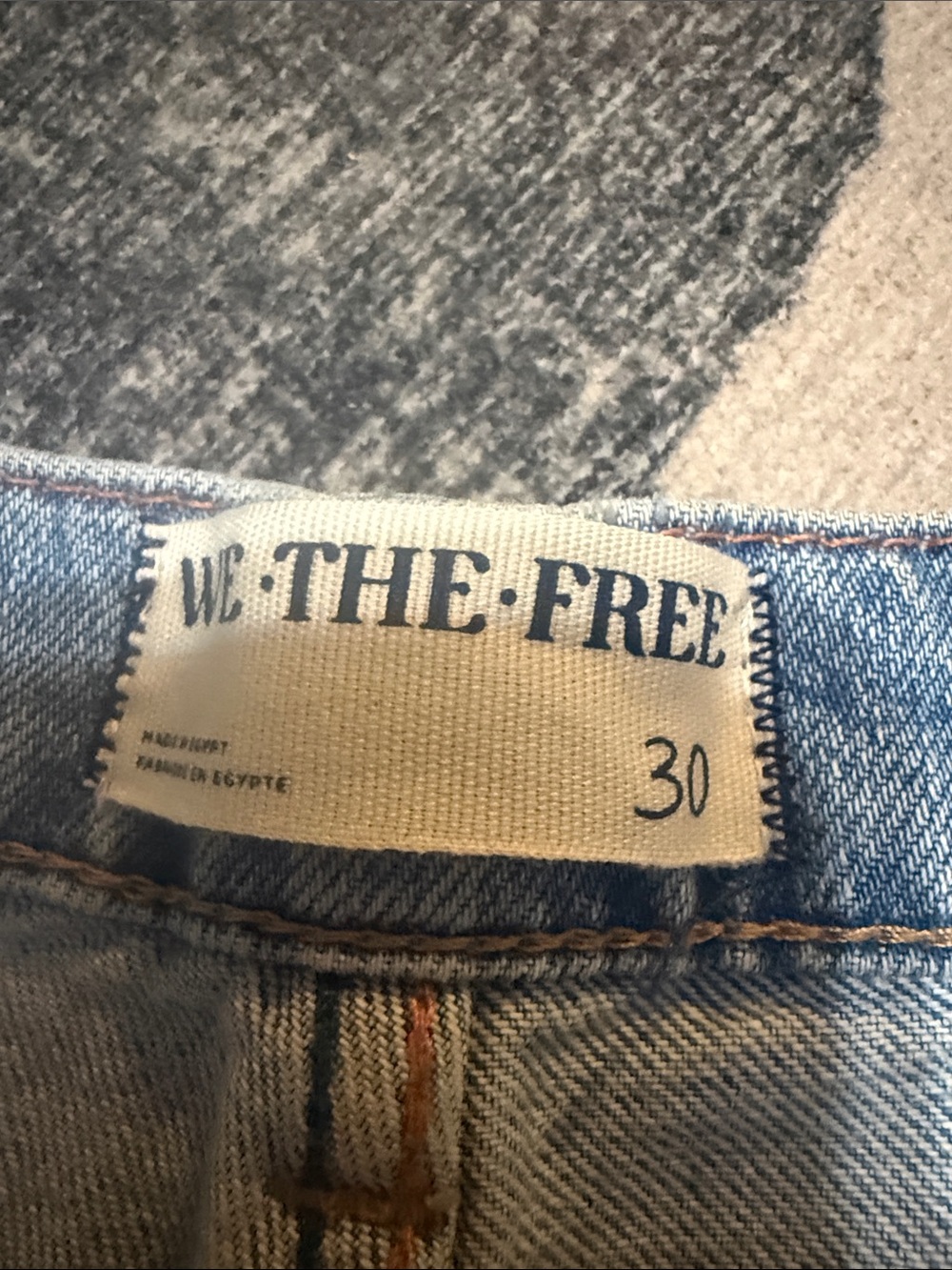 Free People We The Free Eden High Waist Slouchy Baggy Wide Leg Jeans SZ 30 - Picture 4 of 7